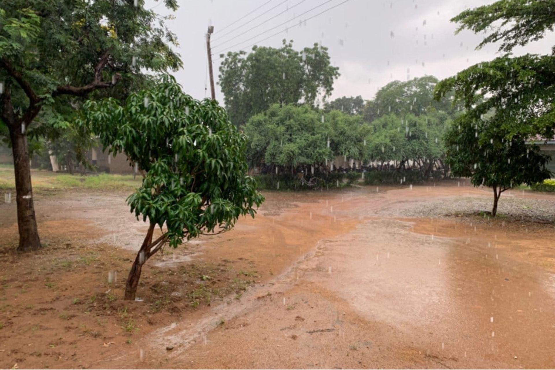 Heavy rains and surface water in rural Ghana