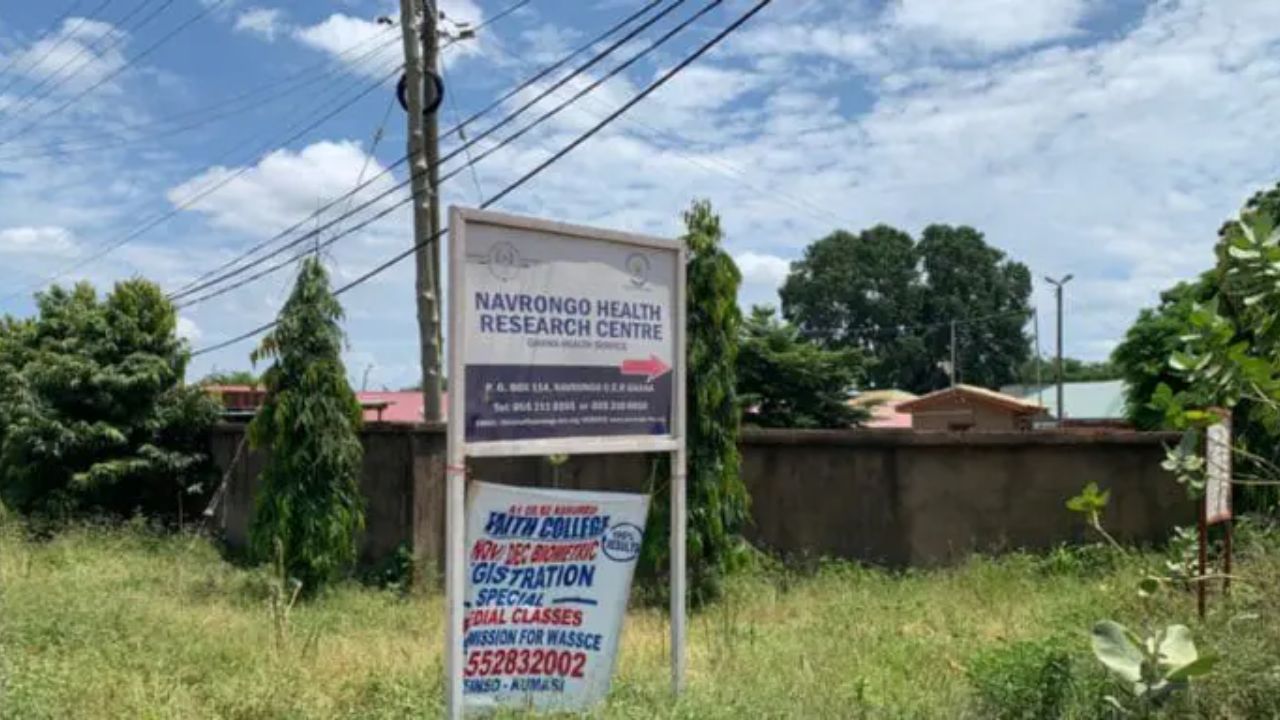 Navrongo Health Research Centre sign